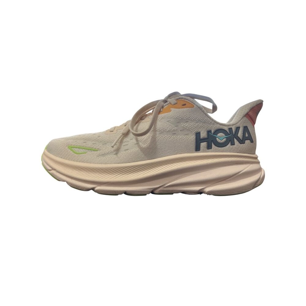 Hoka One One Clifton 9 Womens Running Shoes Vanilla Astral Sneakers Size 7.5 - Picture 3 of 11